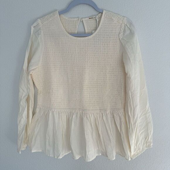 Marine Layer Gabrielle Smock Top Extra Large Blouse - Picture 4 of 8